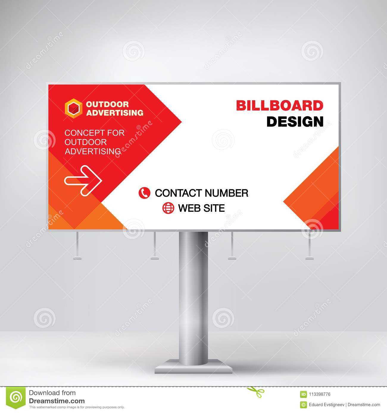 Billboard Design, Template For Outdoor Advertising, Modern With Regard To Outdoor Banner Design Templates