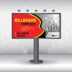 Billboard Design Vector, Banner Template, Advertisement, Realistic.. Within Outdoor Banner Design Templates