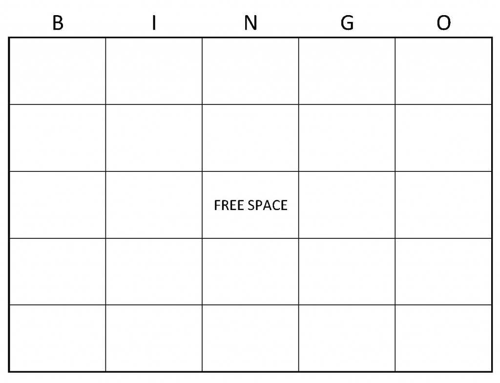 Bingo Card Templates - Papele.alimentacionsegura With Blank Bingo Card Template Microsoft Word