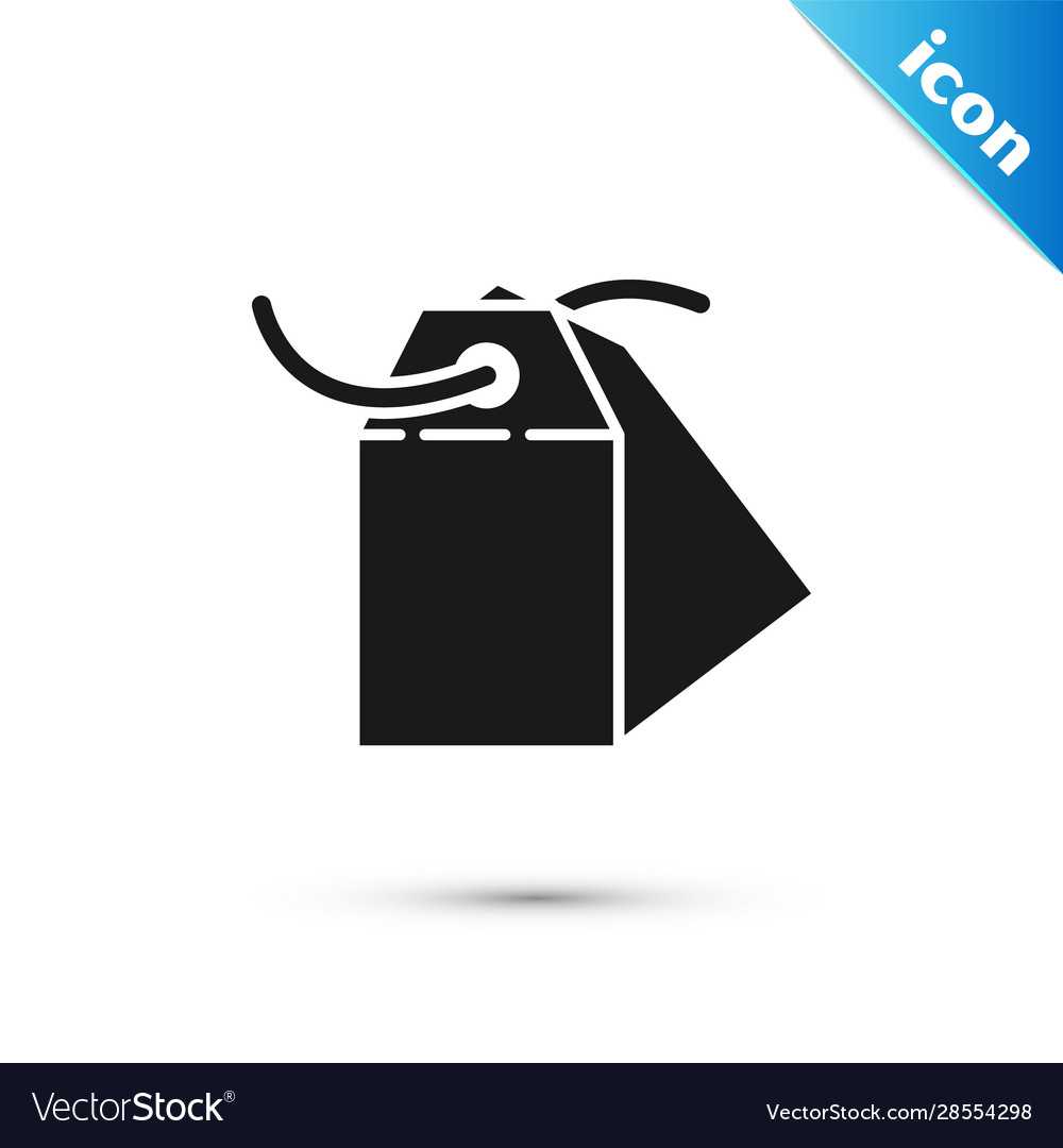 Black Blank Label Template Price Tag Icon With Regard To Blank Luggage Tag Template