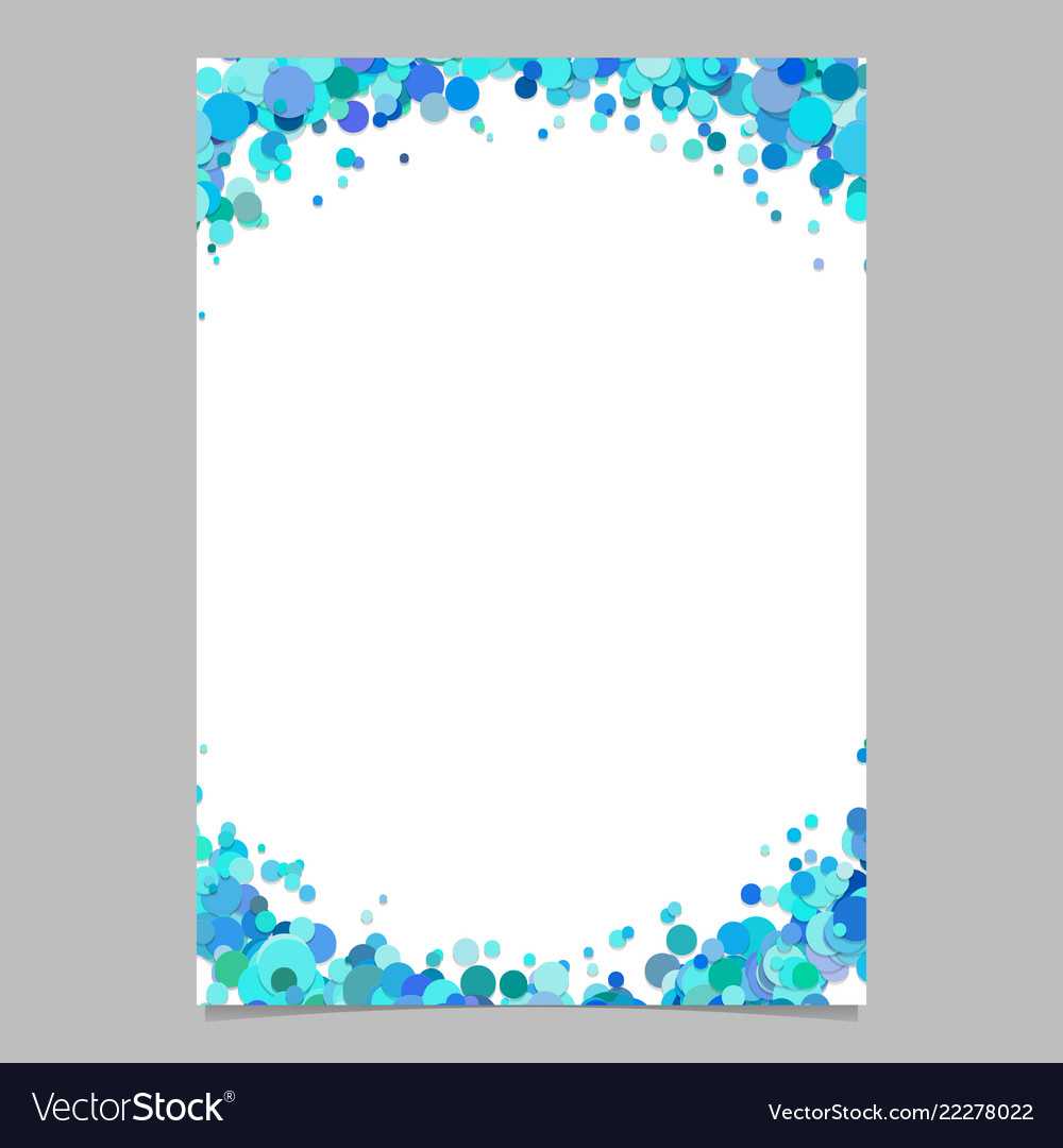 Blank Abstract Scattered Confetti Dot Flyer Inside Blank Templates For Flyers