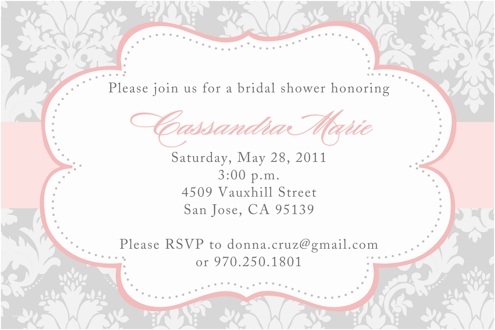 Blank Bridal Shower Invitations Free Wedding Shower Regarding Blank Bridal Shower Invitations Templates