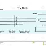 Blank British Cheque Stock Illustration. Illustration Of throughout Fun Blank Cheque Template