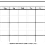 Blank Calendar – Beta Calendars In Blank Calander Template