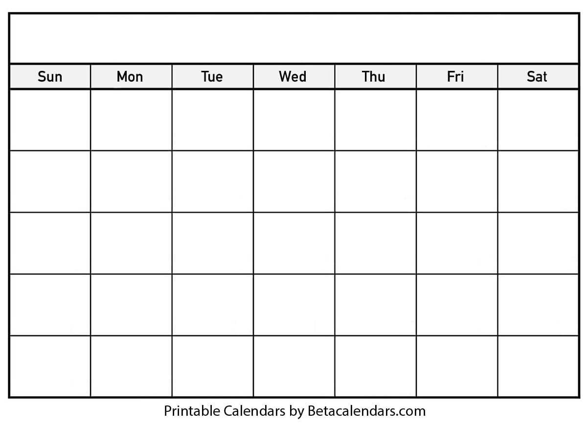 Blank Calendar – Beta Calendars Regarding Blank Activity Calendar Template