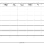 Blank Calendar Template 2019 2020 Printable Intended For Blank Calander Template