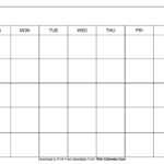 Blank Calendar Templates Intended For Blank Calender Template