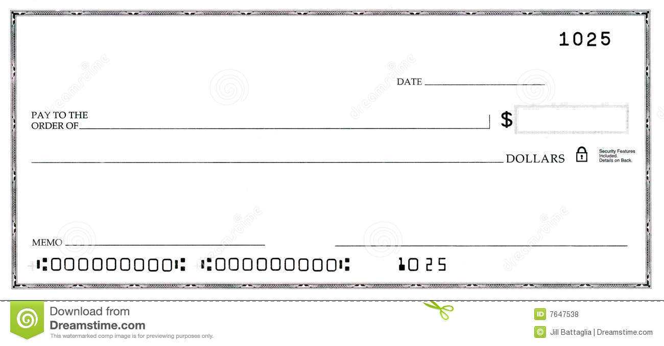 Blank Check Clipart Throughout Fun Blank Cheque Template