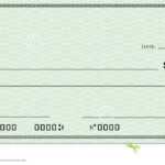 Blank Check With Open Space For Your Text Stock Illustration With Large Blank Cheque Template