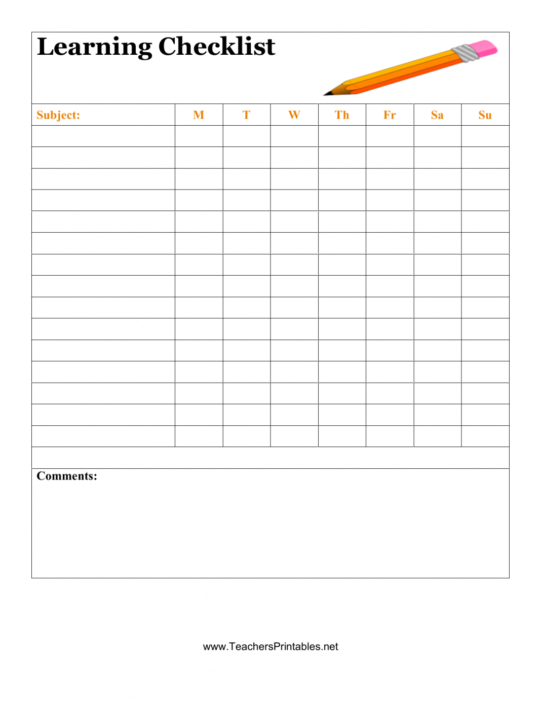 Blank Checklist Template For Rs Download Student Excel Pdf For Blank Checklist Template Pdf