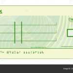 Blank Cheque Graphic — Stock Vector © Krisdog #257631706 Within Blank Cheque Template Download Free