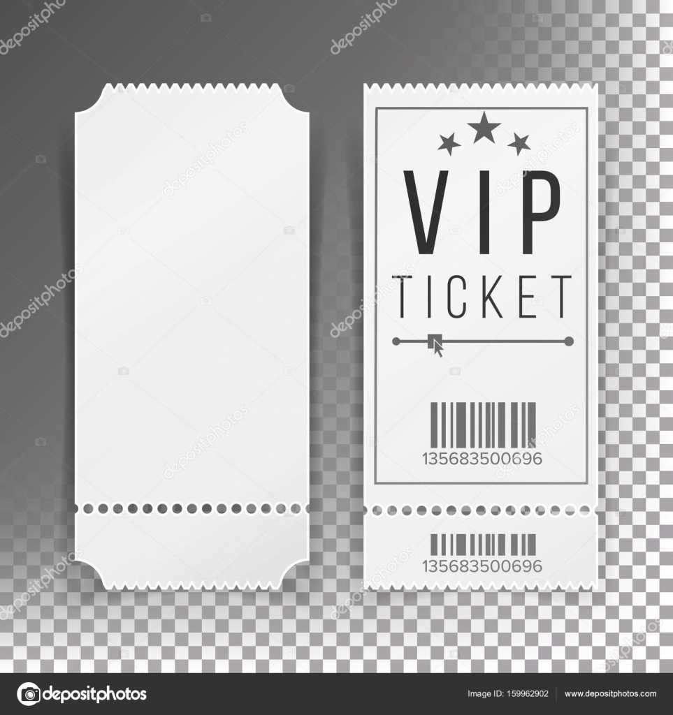 Blank Football Ticket Template | Ticket Template Set Vector Pertaining To Blank Train Ticket Template