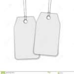 Blank Label Or Tag Isolated On White Stock Vector With Regard To Blank Luggage Tag Template