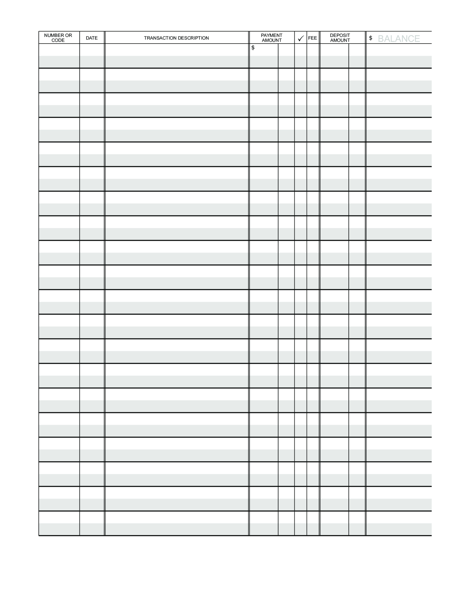 Blank Ledger Paper | Templates At Allbusinesstemplates With Blank Ledger Template