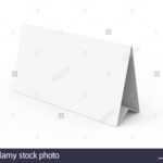 Blank Paper Tent Template, White Tent Card With Empty Space Regarding Blank Tent Card Template