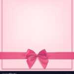 Blank Pink Greeting Card Template With Regard To Free Printable Blank Greeting Card Templates