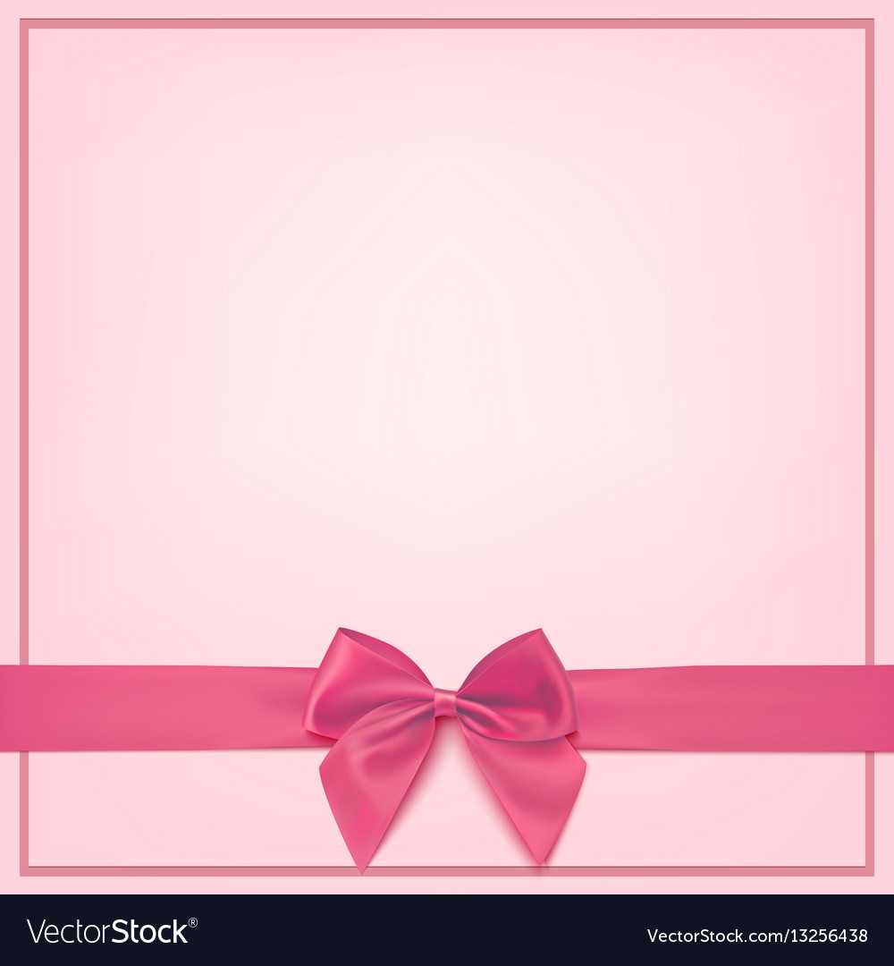 Blank Pink Greeting Card Template With Regard To Free Printable Blank Greeting Card Templates