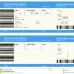 Blank Plane Ticket Clipart Regarding Plane Ticket Template Word