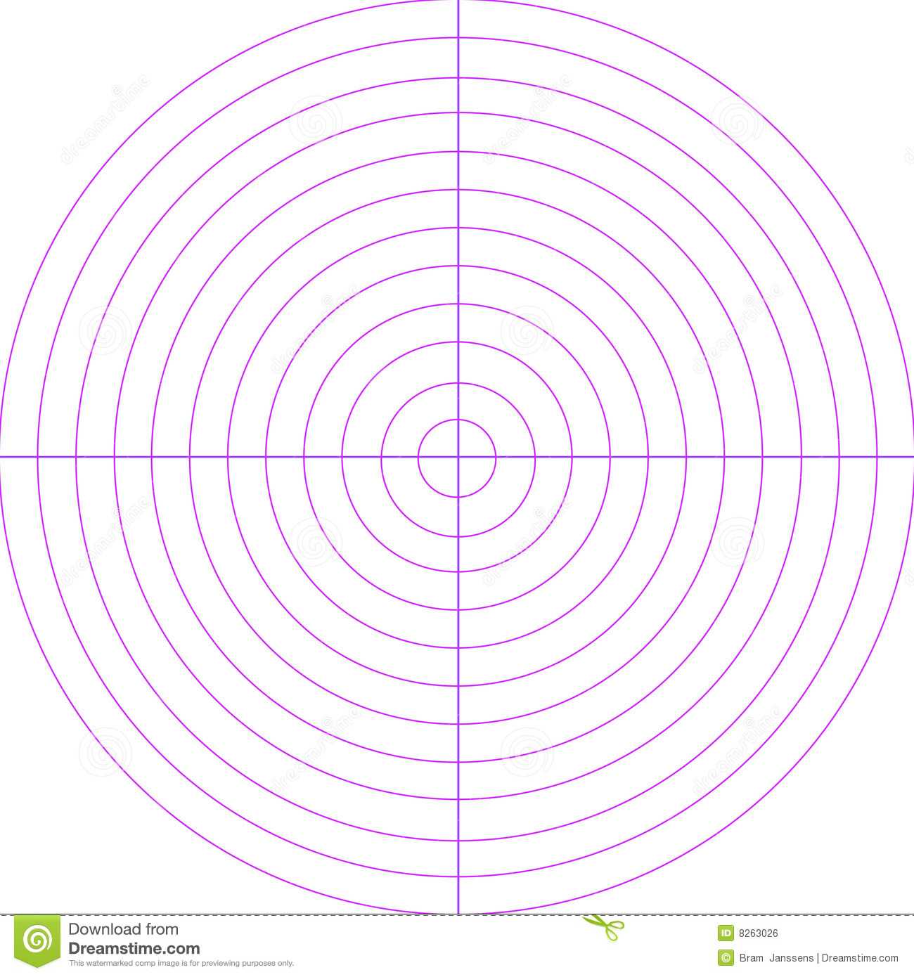 Blank Radar Screen Stock Illustration. Illustration Of With Blank Radar Chart Template