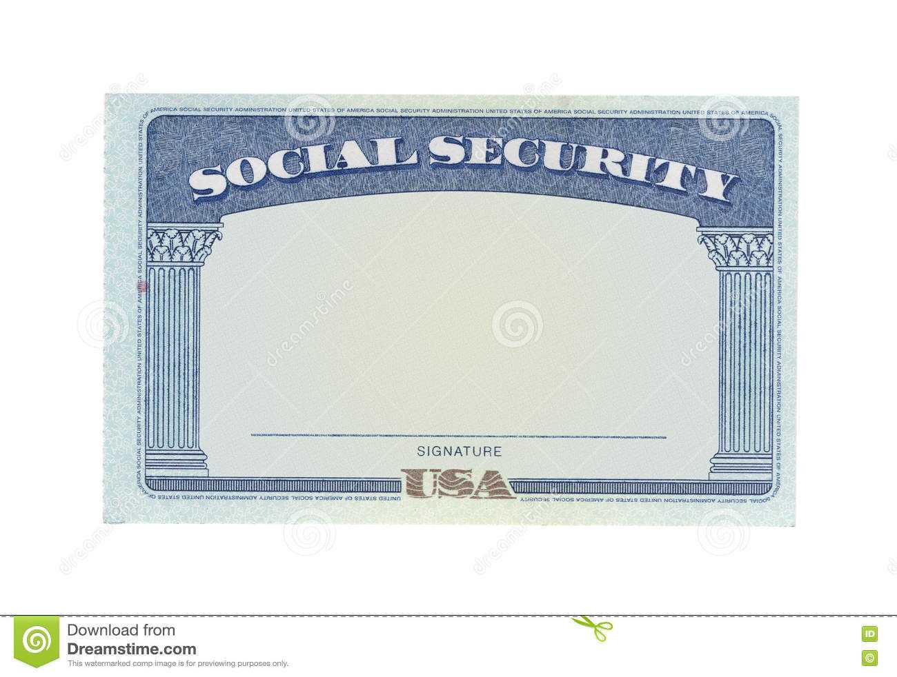 Blank Social Security Card Template Download – Great With Blank Social Security Card Template Download