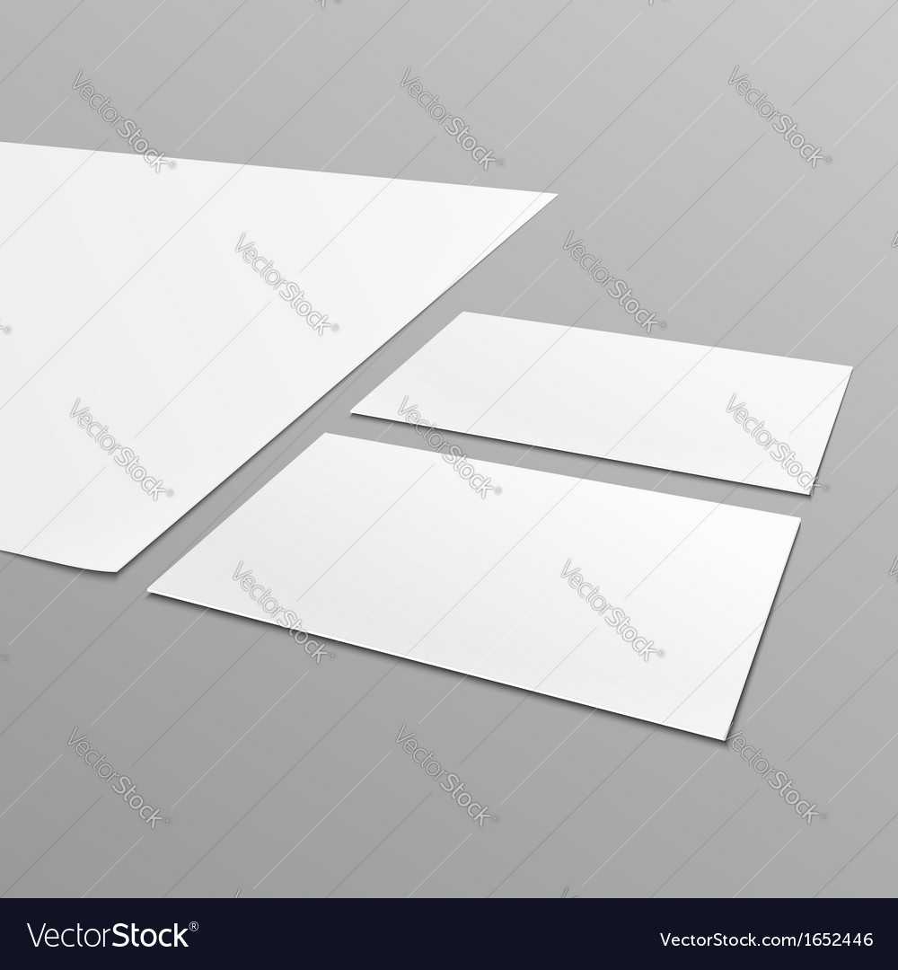 Blank Stationery Layout A4 Paper Business Card Regarding Blank Business Card Template Download