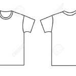 Blank T Shirt Template. Front And Back For Blank Tee Shirt Template