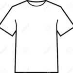 Blank T Shirt Template Vector Regarding Blank T Shirt Outline Template
