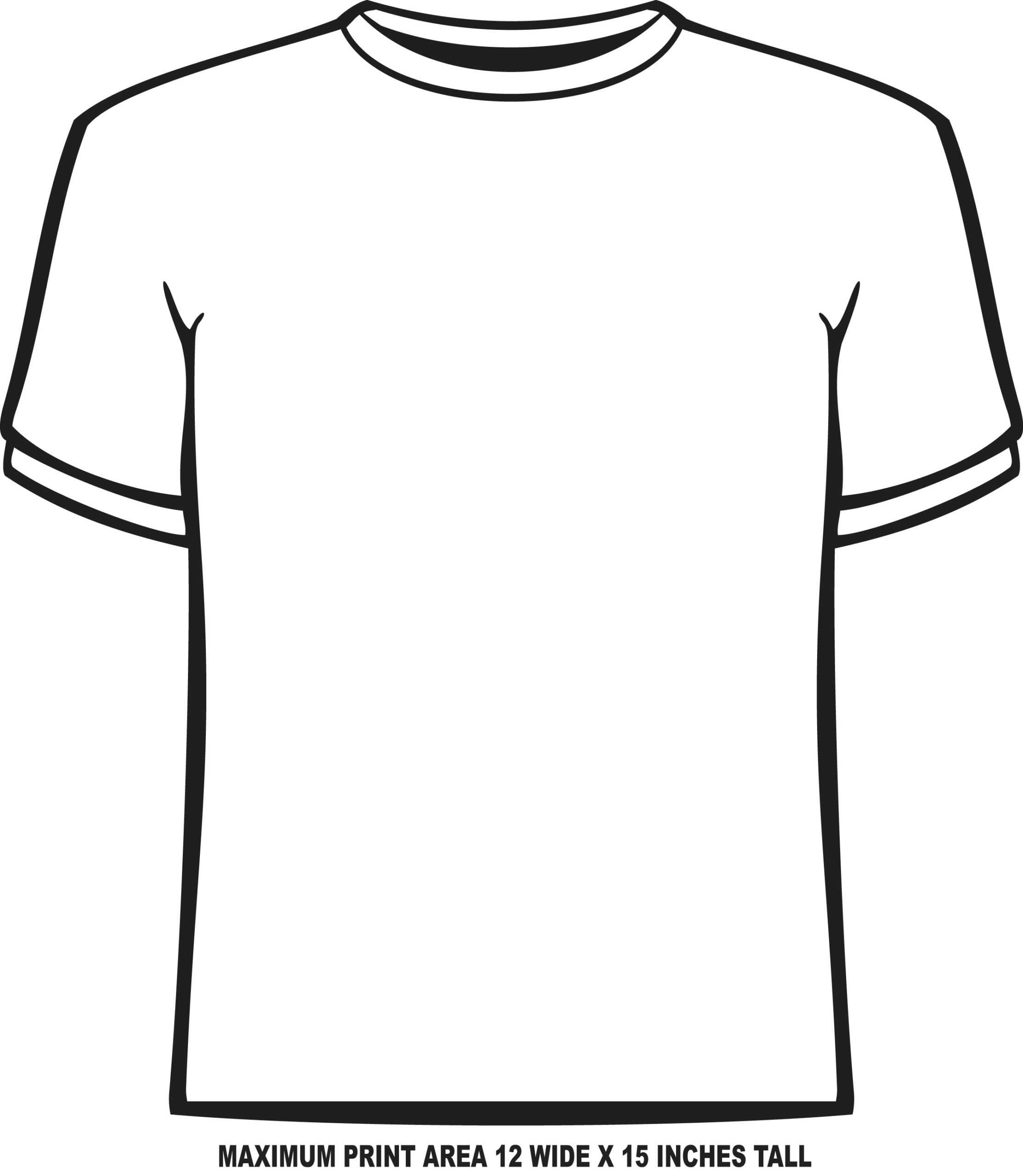 Blank Tshirt Template Pdf - Dreamworks Pertaining To Blank Tshirt Template Pdf