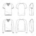 Blank V Neck T Shirt And Tee. — Stock Vector © Aunaauna2012 Within Blank V Neck T Shirt Template
