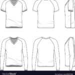 Blank V Neck T Shirt And Tee Within Blank V Neck T Shirt Template