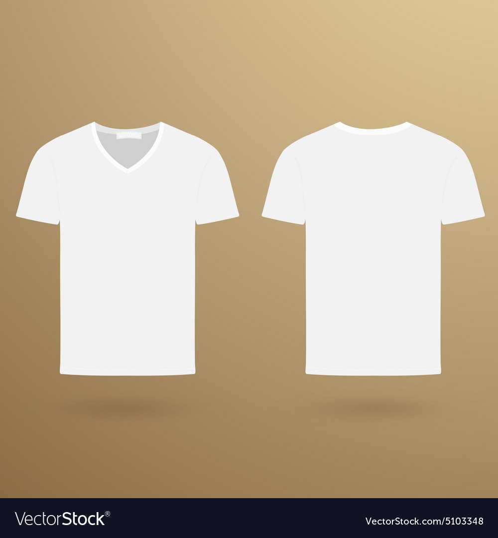 Blank V T Shirt Template Front And Back In Blank V Neck T Shirt Template