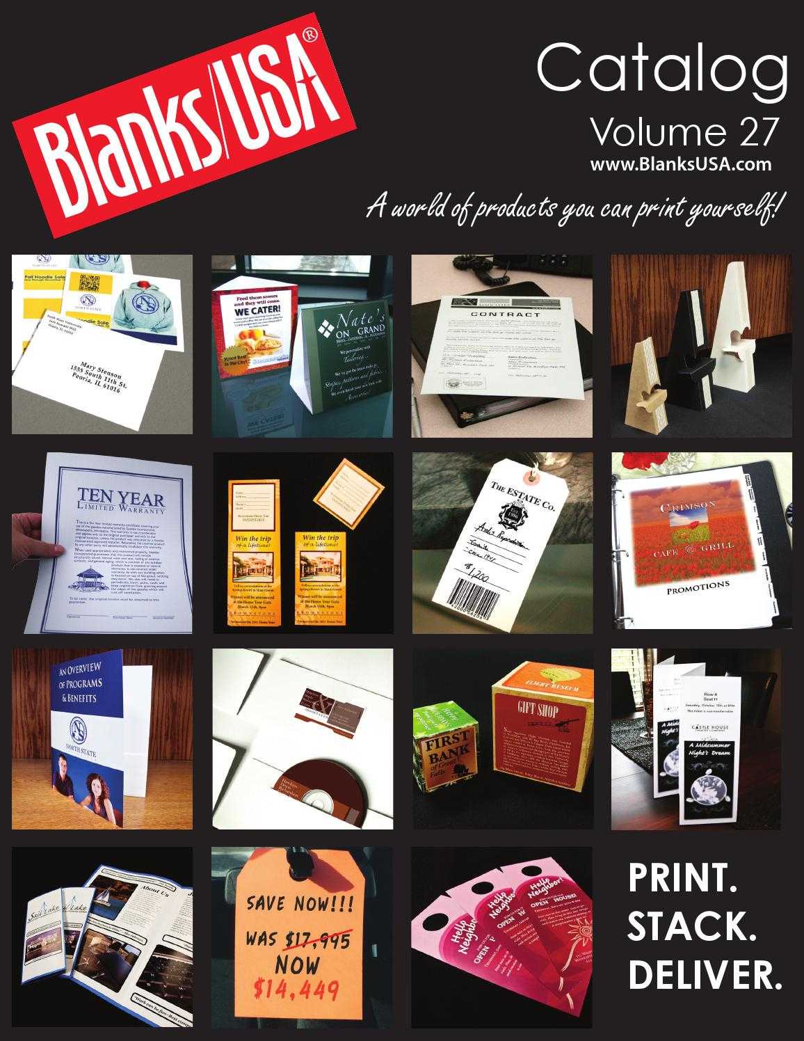 Blanks/usa Catalog Volume 27Blanks/usa – Issuu For Blanks Usa Templates