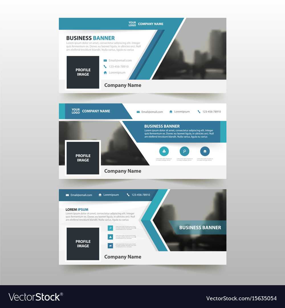 Blue Corporate Business Banner Template Inside Free Online Banner Templates