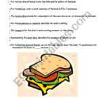 Book Report Sandwich Form + Explanation – Esl Worksheet Throughout Sandwich Book Report Printable Template