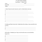 Book Report Template – 6 Free Templates In Pdf, Word, Excel Pertaining To 6Th Grade Book Report Template