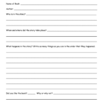 Book Report Worksheet | Printable Worksheets And Activities With First Grade Book Report Template