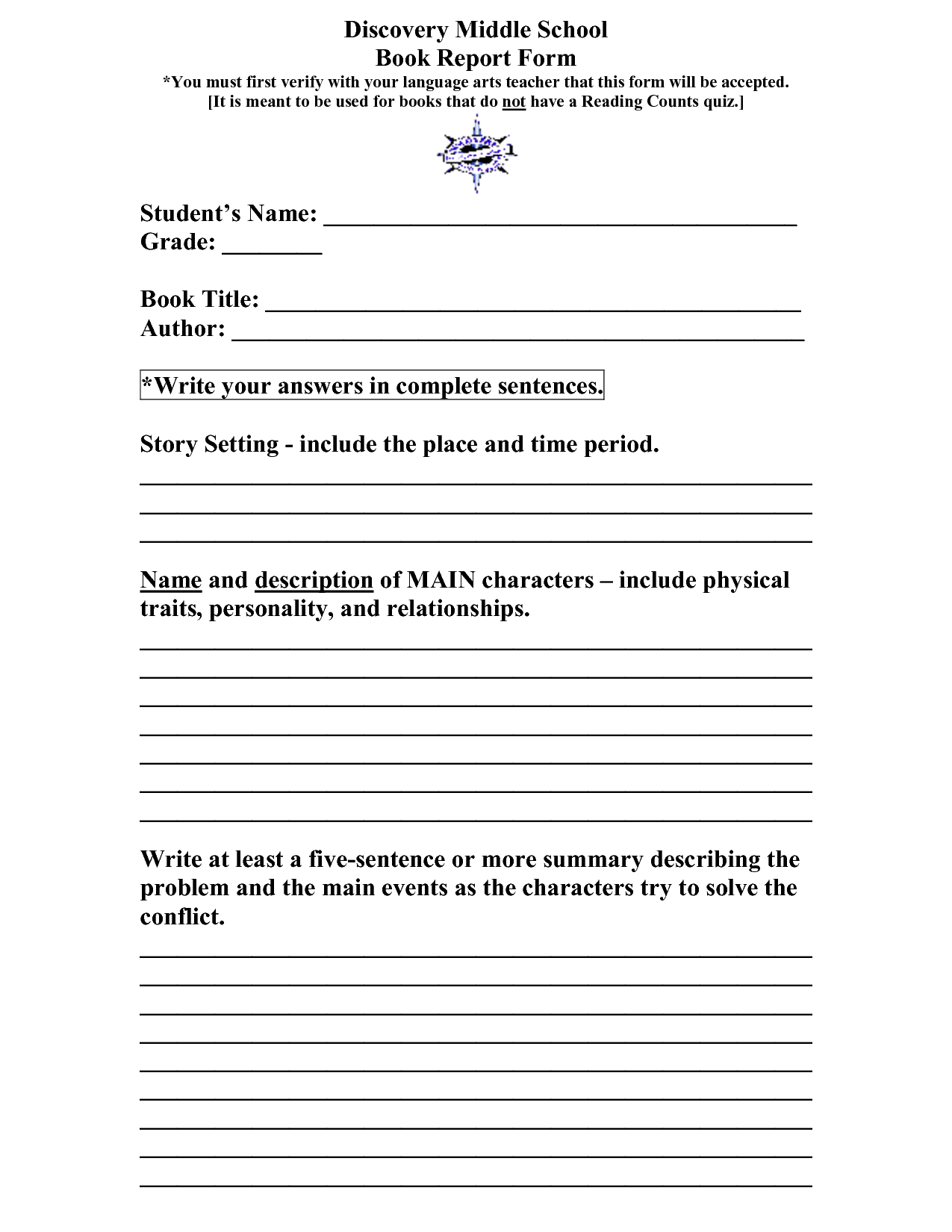 Book Review Worksheet Grade 5 | Printable Worksheets And Throughout Middle School Book Report Template