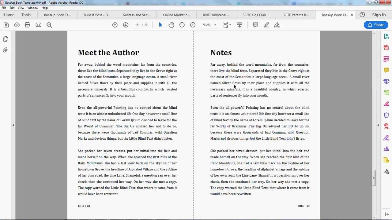 Boss Up Book Templates – Self Publishing Solutions For Throughout 6X9 Book Template For Word