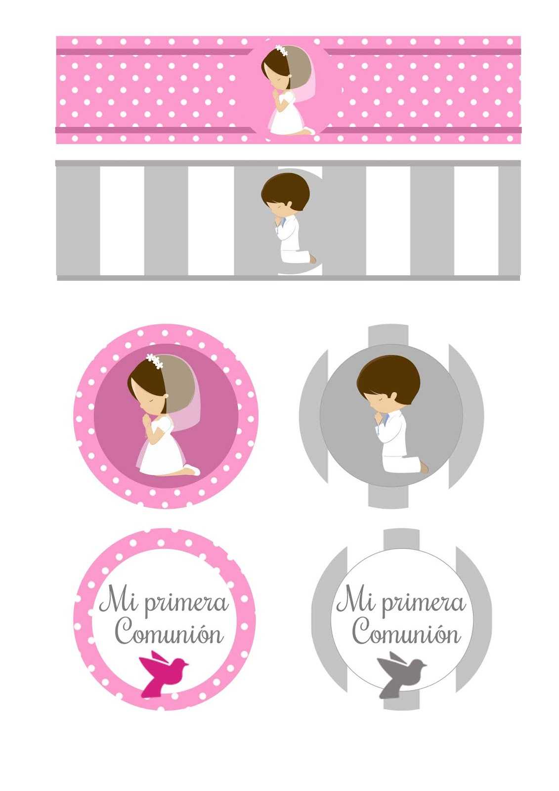 Boy And Girl First Communion: Free Printable Mini Kit. | Oh Inside Free Printable First Communion Banner Templates
