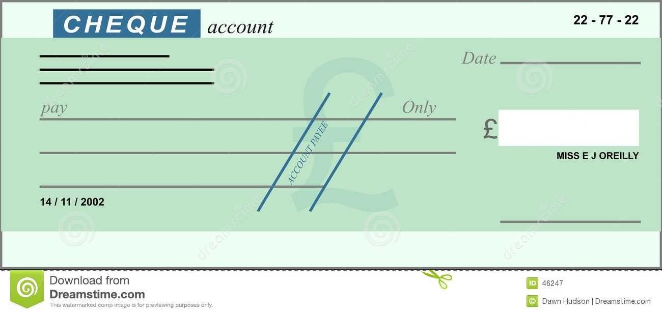 British Cheque Stock Illustrations – 15 British Cheque Stock For Blank Cheque Template Uk