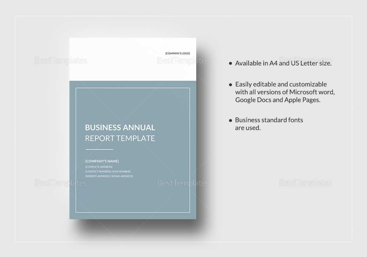 Business Annual Report Template Throughout Word Annual Report Template