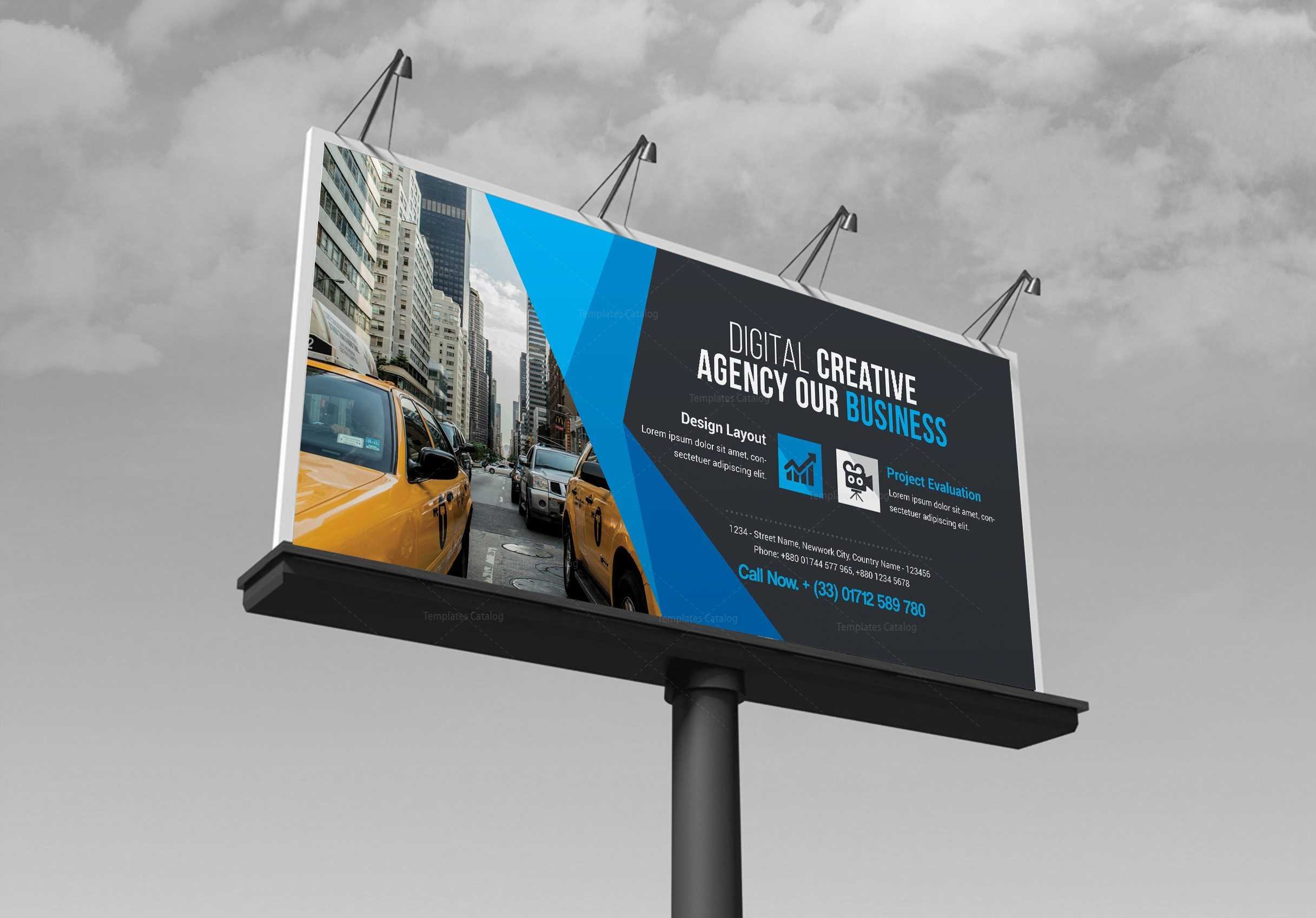 Business Billboard Banner Template 000352 With Street Banner Template