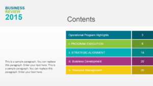 Business Review Powerpoint Template within Business Review Report Template