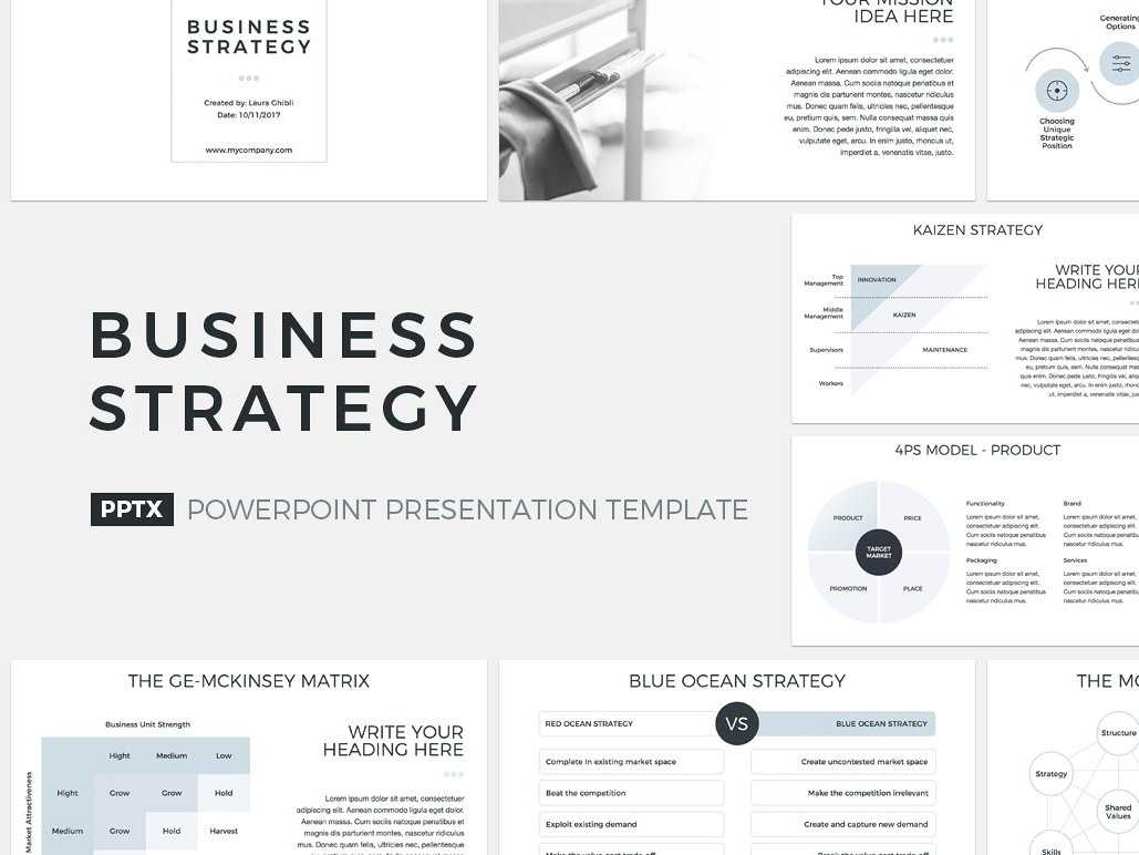 Business Strategy Presentation Templatejetz Templates On For Strategic Management Report Template
