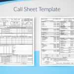 Call Sheet Template For Excel – Free Download | Sethero In Blank Call Sheet Template