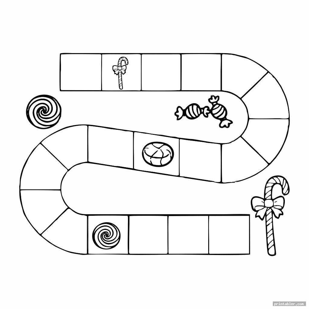 Candyland Board Template Printable - Printabler Pertaining To Blank Candyland Template