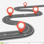 Car Road, Street, Highway Business Roadmap Infographics For Blank Road Map Template
