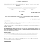 Catering Contract Template Word – Business Template Ideas Throughout Catering Contract Template Word