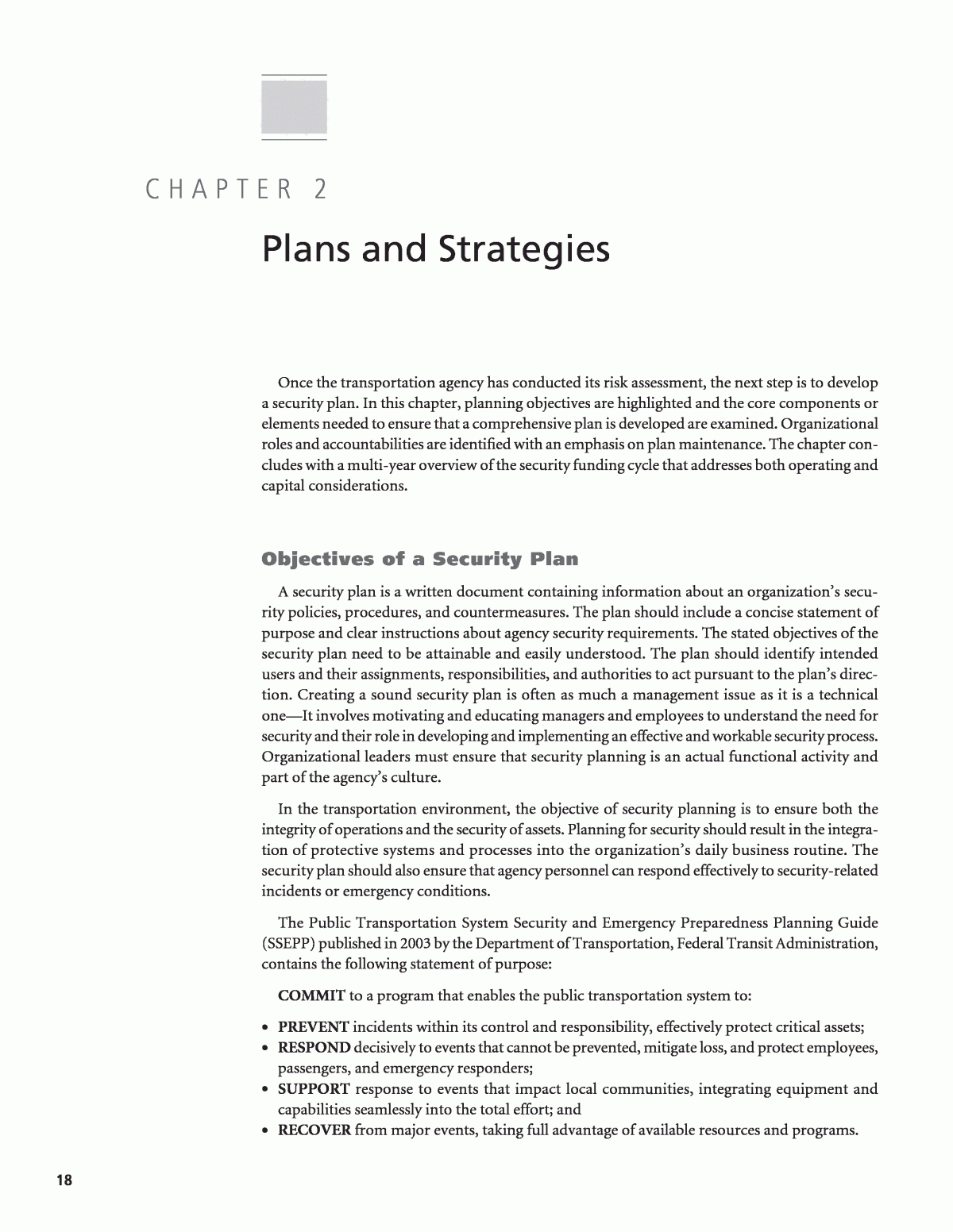 Chapter 2 – Plans And Strategies | Security 101: A Physical Within Physical Security Report Template