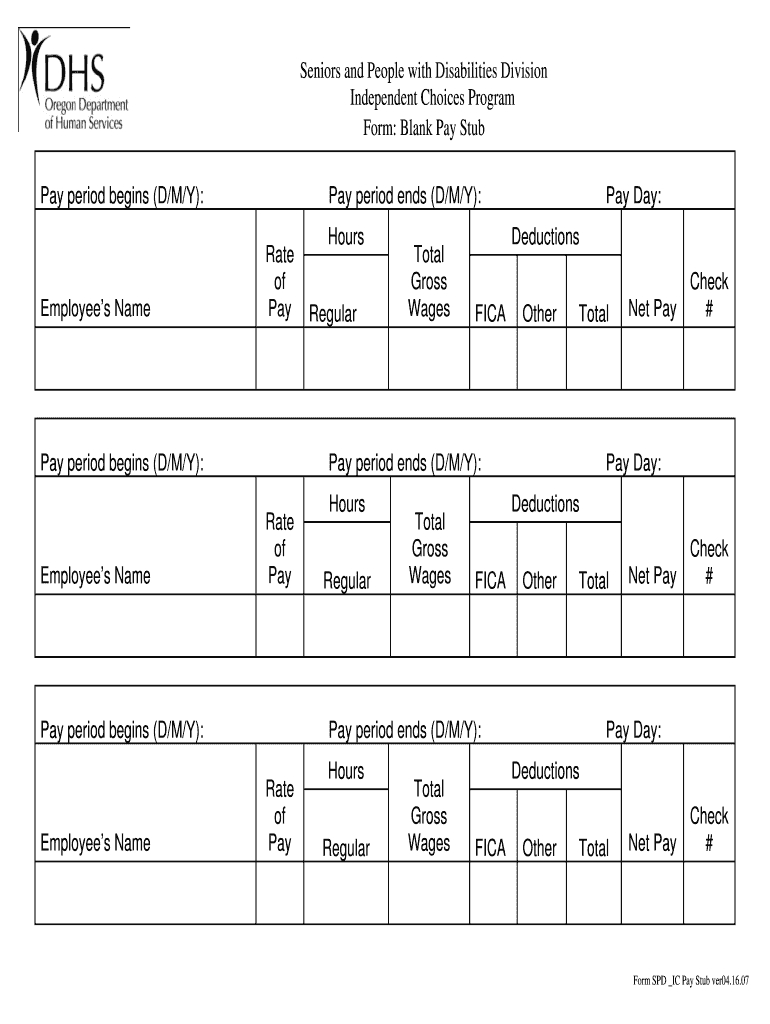 Check Stub Maker – Fill Online, Printable, Fillable, Blank Pertaining To Blank Pay Stubs Template
